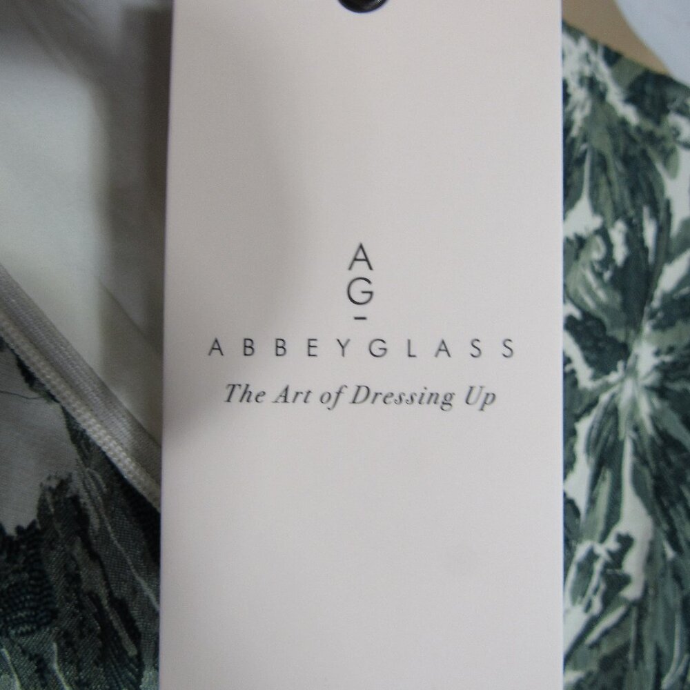 ABBEY GLASS, NWT $195.00 COASTAL HIBISCUS PRINT DRESS, SHIFT / SHEATH XL,16/18 - Picture 7 of 10